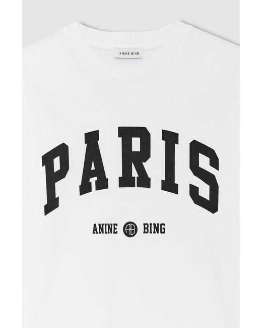 Anine Bing Blue Cade Tee Paris University