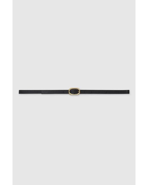 Anine Bing White Mini Signature Link Belt