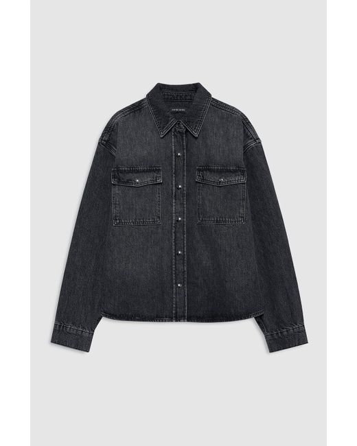 Anine Bing Blue Paxton Shirt