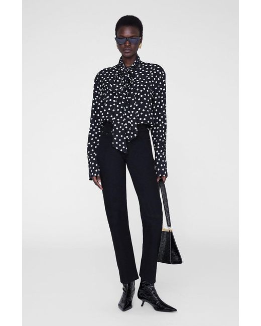 Anine Bing Black Ruby Shirt