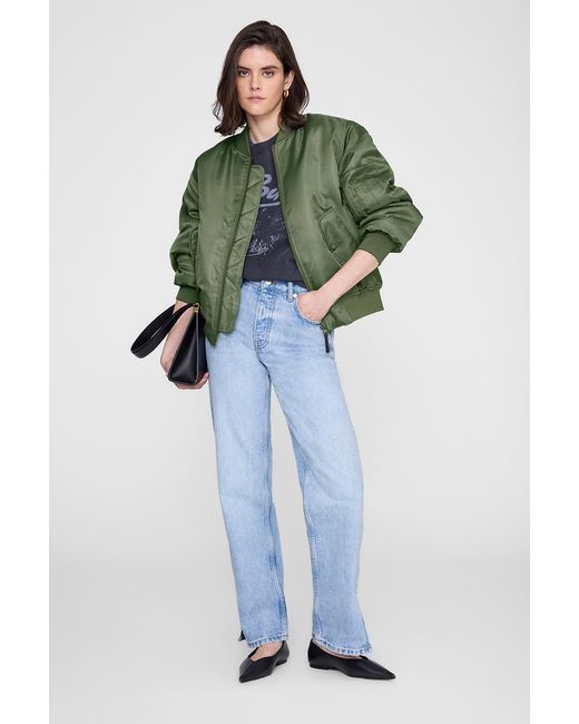 Anine Bing Blue Spencer Sweatshirt Eagle