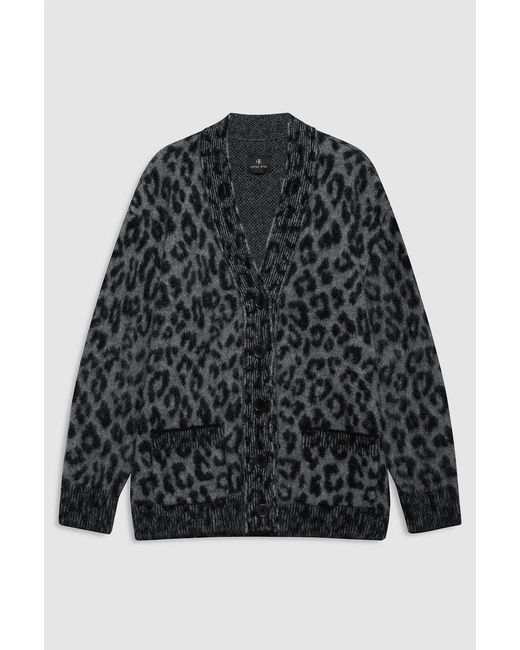 Anine Bing Black Banks Cardigan
