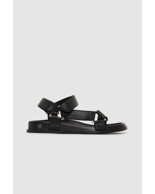 Anine Bing Black Jess Sandals