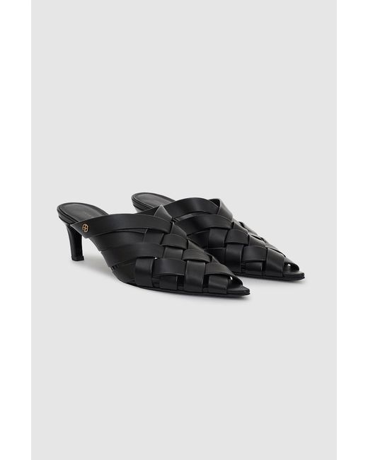 Anine Bing Black Eve Mules