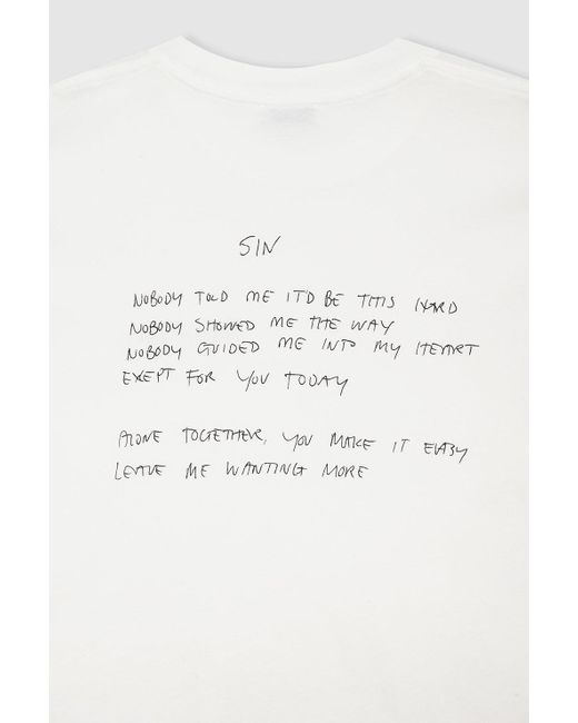 Anine Bing Gray Walker Tee Lyrics