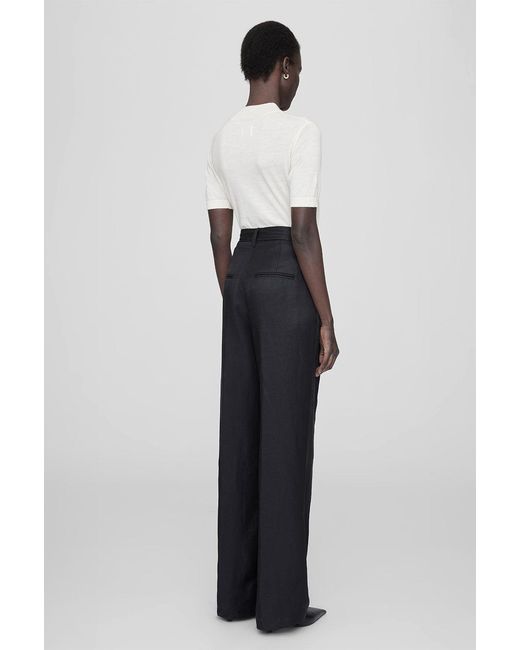 Anine Bing White Carrie Pant