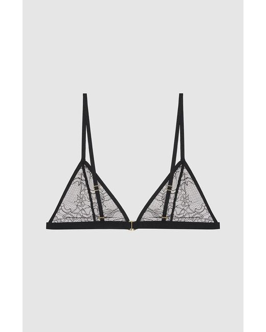 Anine Bing Black Eileen Bra