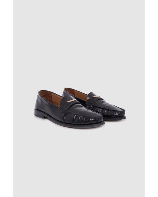 Anine Bing Black Amoc Loafer