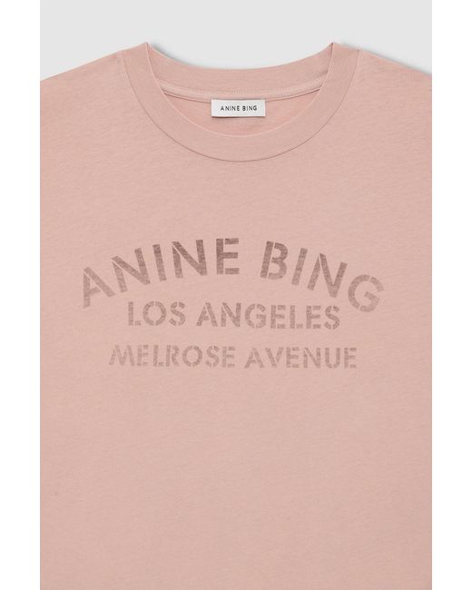 Anine Bing Blue Ivan Long Sleeve Melrose Stencil
