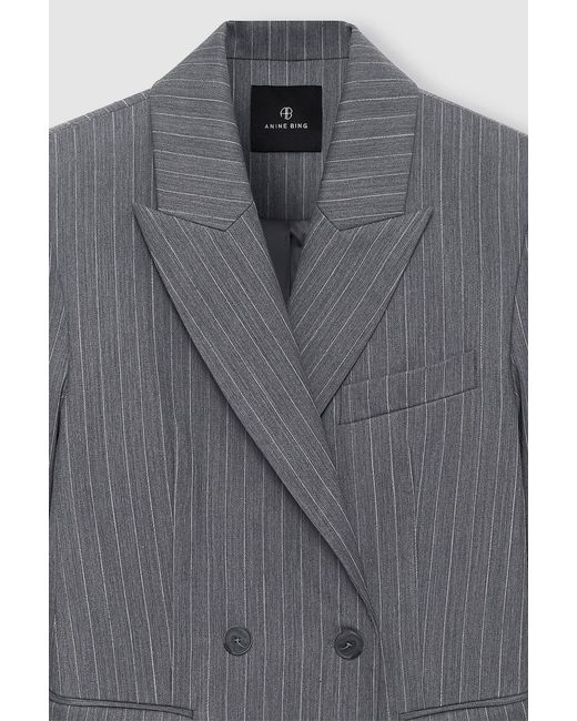 Anine Bing Blue Tiphaine Blazer