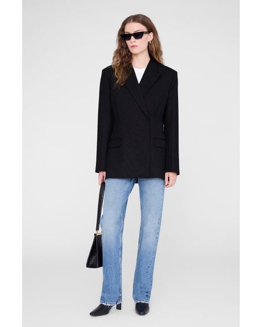 Anine Bing Blue Aretha Blazer