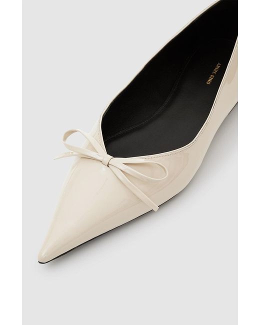 Anine Bing White Hilda Flats