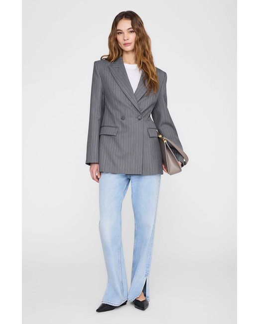 Anine Bing Blue Tiphaine Blazer