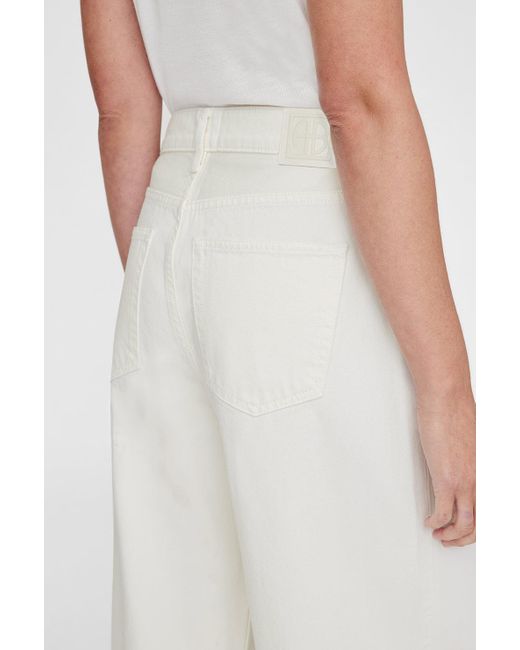 Anine Bing White Manon Jean 31"