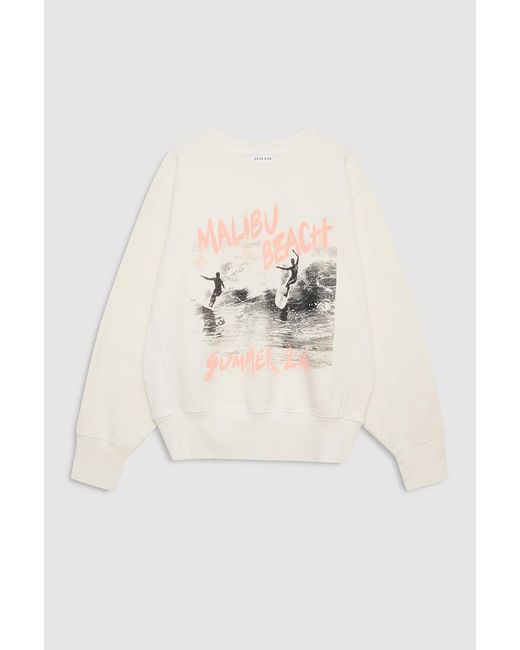 Anine Bing Blue Harry Shrunken Surfer Sweatshirt