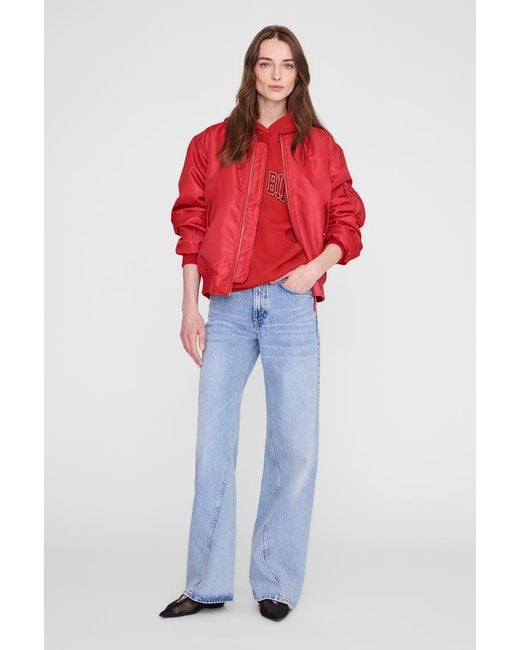Anine Bing Red Harvey Sweatshirt