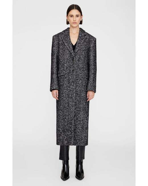 Anine Bing Black Quinn Coat