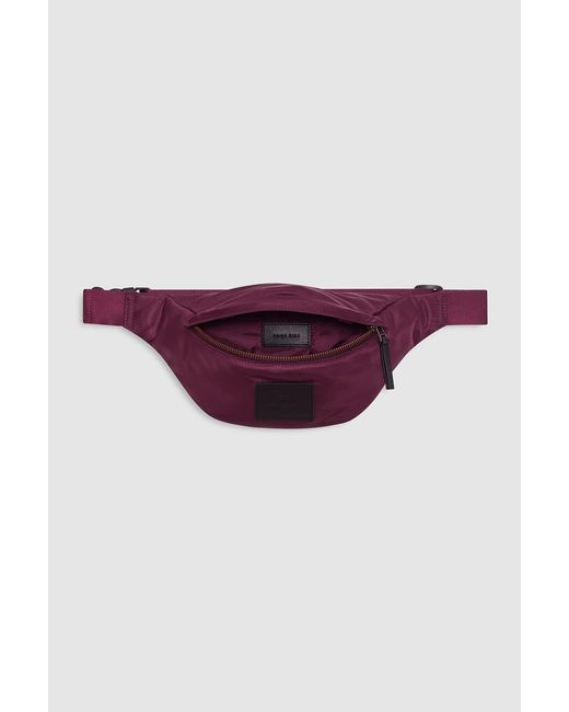 Anine Bing Purple Leon Small Waist Bag Nylon
