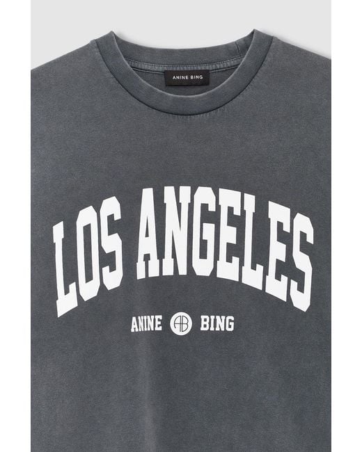 Anine Bing Blue Cade Tee Los Angeles University