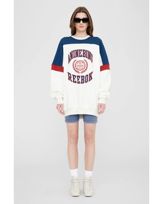 Anine Bing Blue Reebok X Anine Bing Oversized Crew