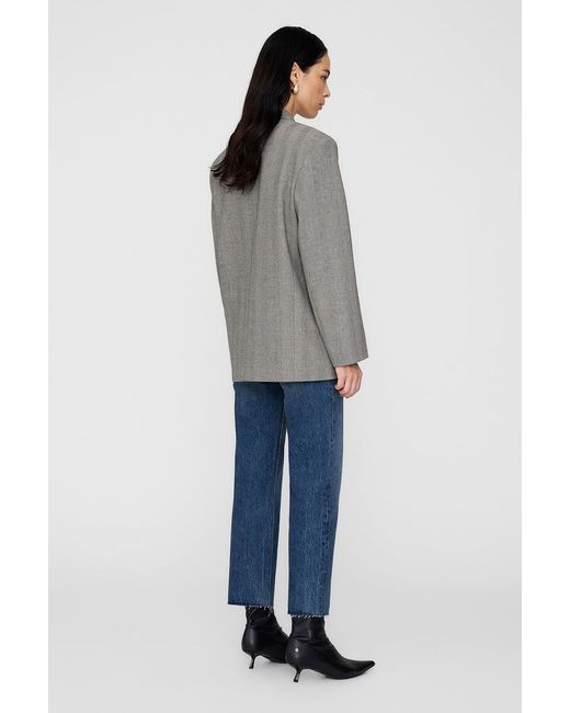 Anine Bing Blue Quinn Blazer