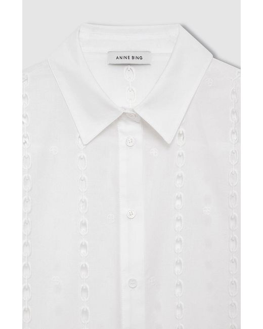 Anine Bing Blue Lincoln Shirt
