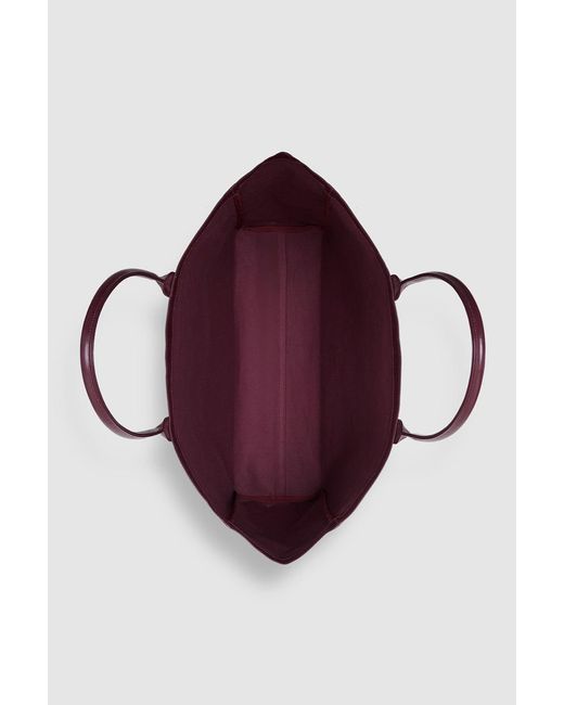 Anine Bing Purple Leo Coated Canvas Tote
