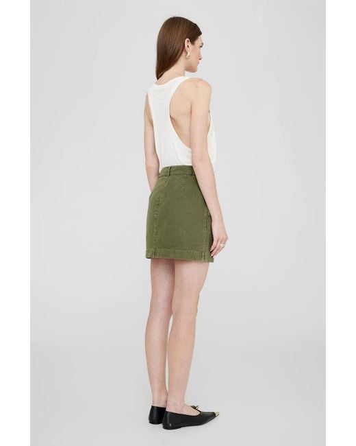 Anine Bing Green Aliza Skirt