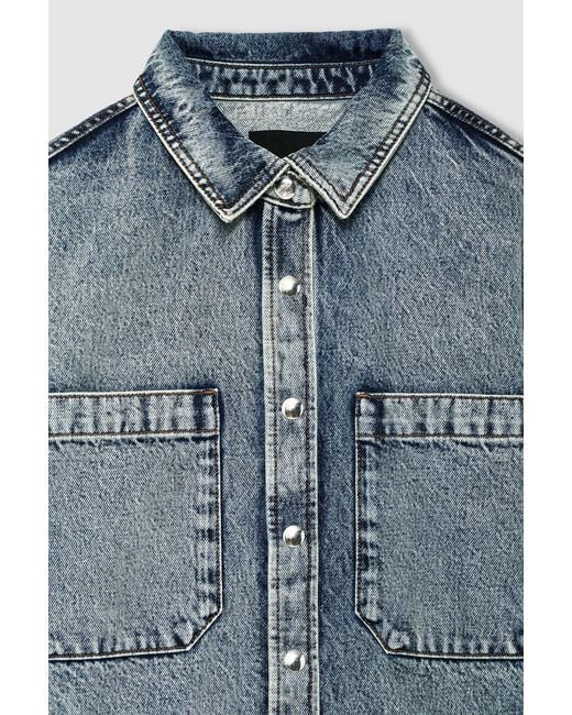 Anine Bing Blue Samy Shirt
