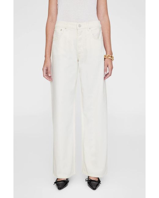 Anine Bing White Manon Jean 31"