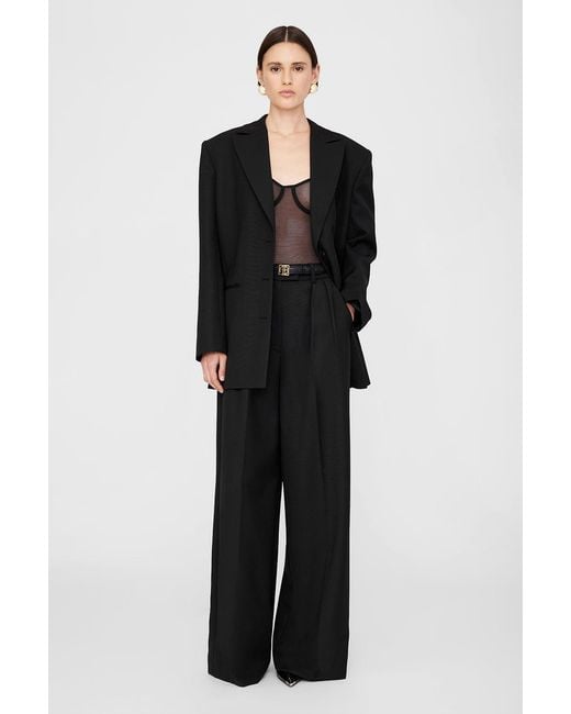 Anine Bing White Lou Trouser