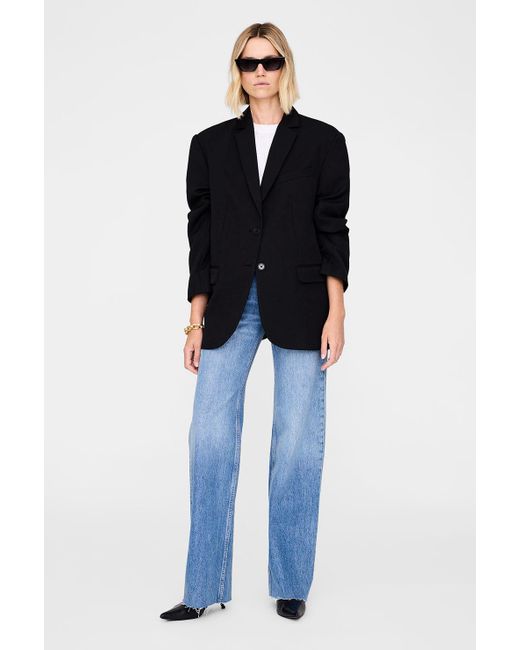 Anine Bing Blue Quinn Blazer