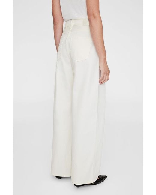 Anine Bing White Manon Jean 31"