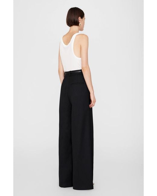 Anine Bing White Lou Trouser