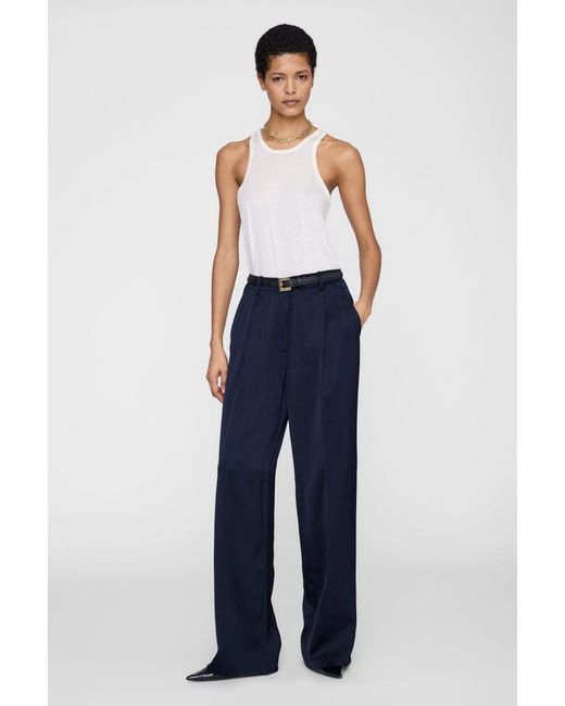 Anine Bing Blue Trent Trouser