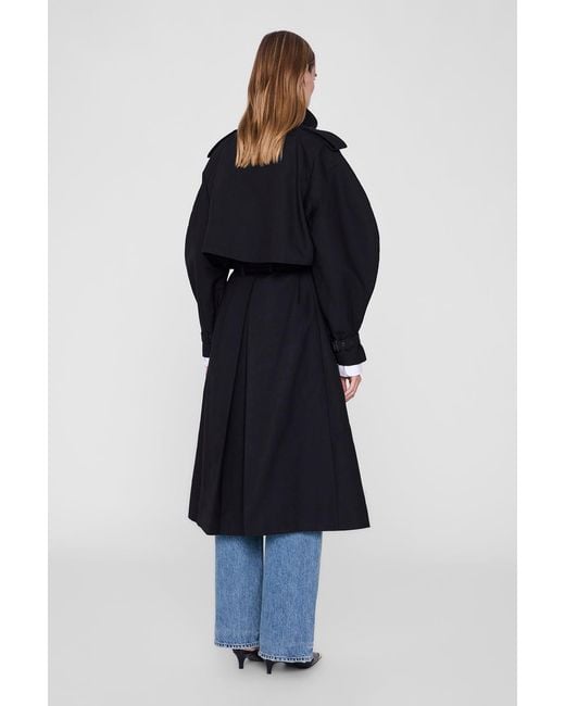 Anine Bing Blue Pascale Maxi Trench