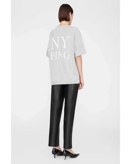 Anine Bing White Myers Tee Serif Ny