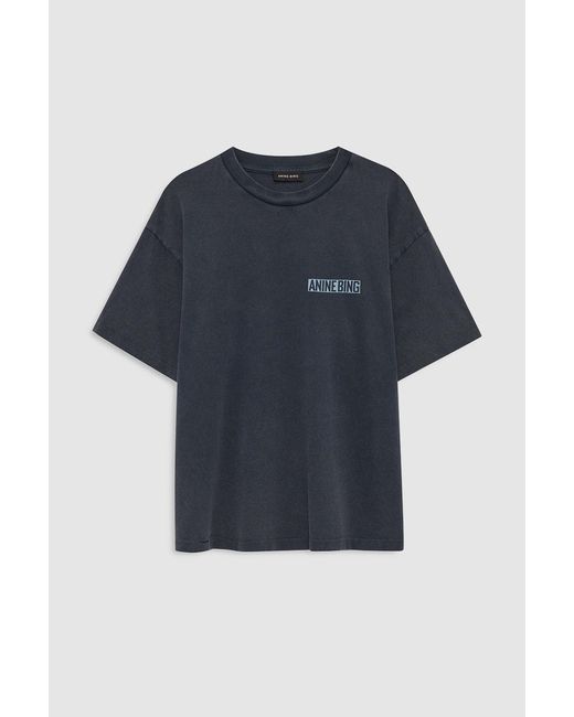 Anine Bing Blue Cade Tee Palm