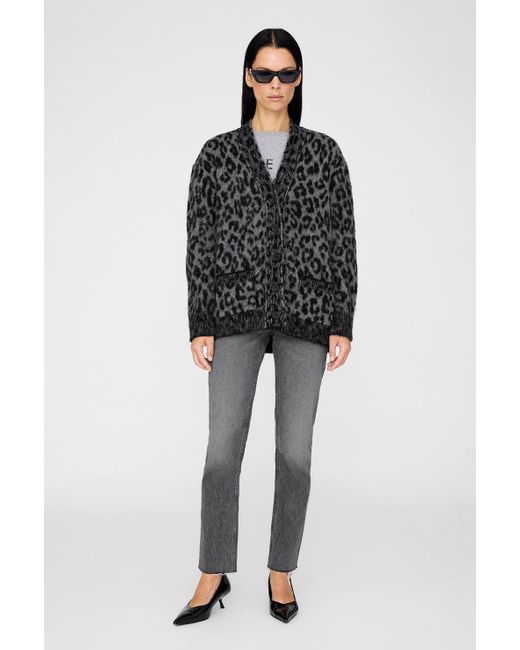 Anine Bing Black Banks Cardigan