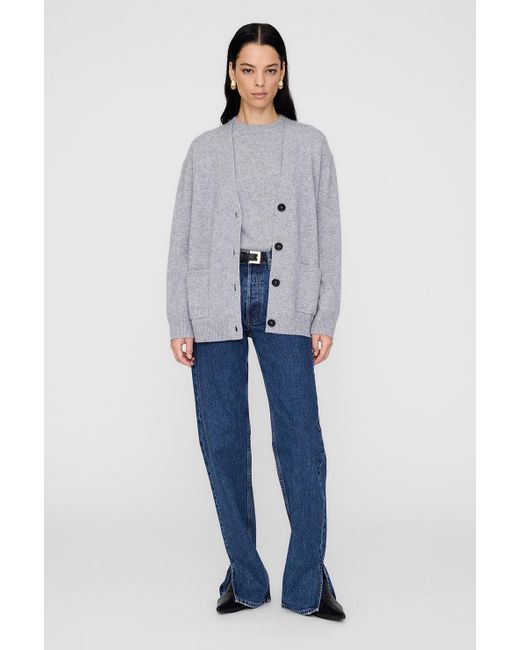 Anine Bing Blue Jackson Cardigan