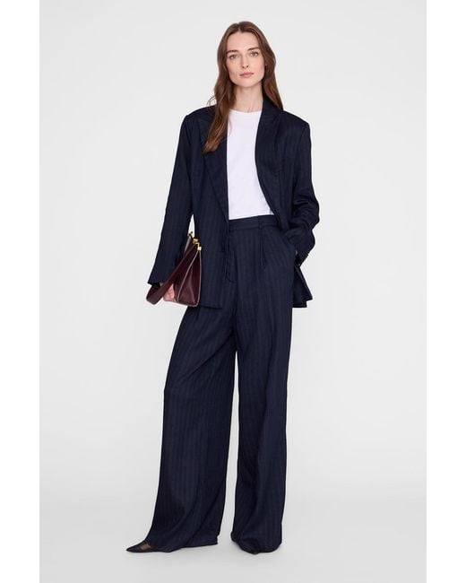 Anine Bing Blue Aretha Blazer
