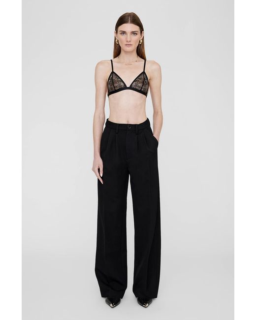 Anine Bing Black Eileen Bra