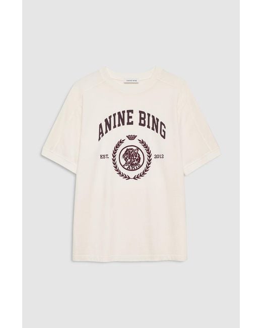 Anine Bing Blue Jaylin Tee Collegiate