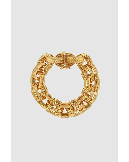 Anine Bing Metallic Double Link Chain Bracelet