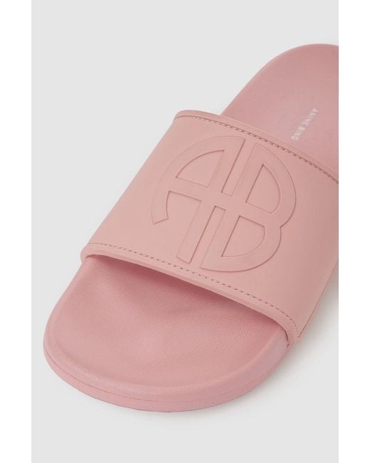 Anine Bing Pink Isla Slides