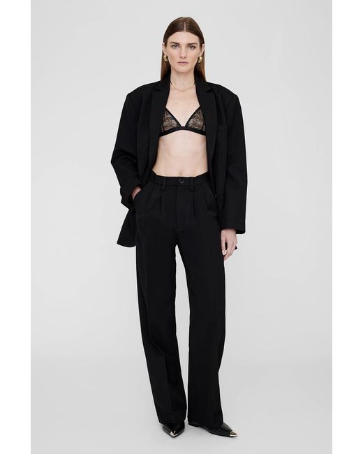 Anine Bing Black Eileen Bra