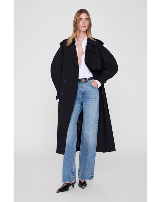 Anine Bing Blue Pascale Maxi Trench
