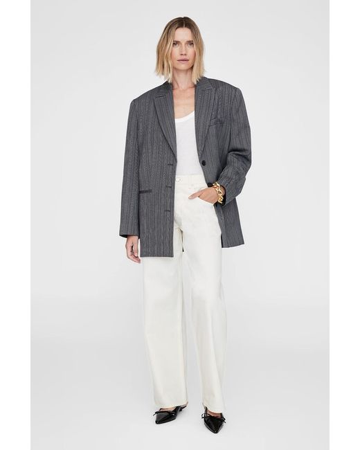 Anine Bing White Manon Jean 31"