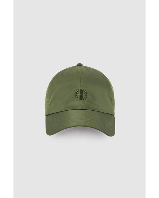 Anine Bing Green Jeremy Baseball Cap Ab Nylon