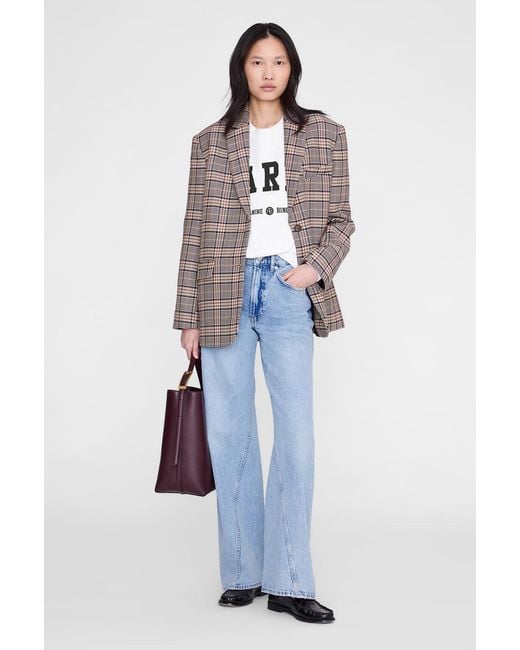 Anine Bing Blue Miles Sweatshirt Paris University